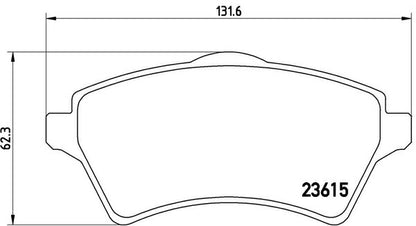 brembo BLACK PAD LAND ROVER フリーランダー LN25 2001/02〜2006 フロント左右セット P44 011