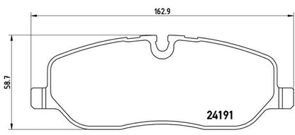 brembo BLACK PAD LAND ROVER レンジローバー スポーツ LS44 2006/01〜2009/12 フロント左右セット P44 014