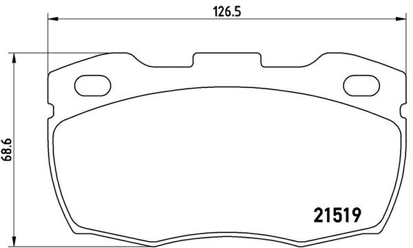 brembo BLACK PAD LAND ROVER ディフェンダー 90 LD30/LD31 1991〜2020 フロント左右セット P44 015