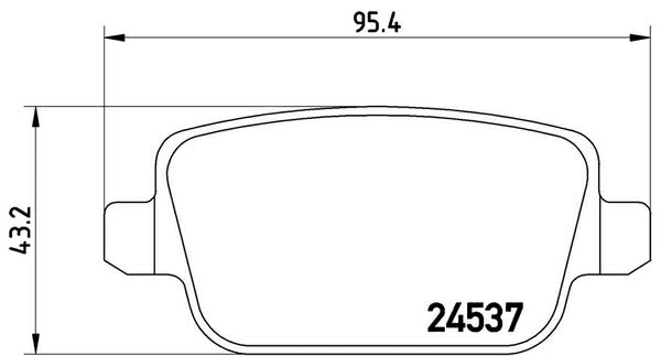 brembo BLACK PAD LAND ROVER フリーランダー2 LF32 2006/07〜2013/01 リア左右セット P44 016