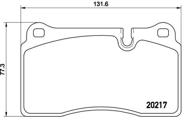 brembo BLACK PAD LAND ROVER レンジローバー スポーツ LS42S 2006/01〜2009/12 フロント左右セット P44 018
