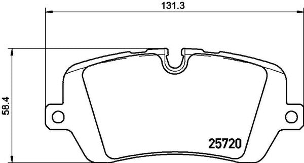 brembo BLACK PAD LAND ROVER レンジローバー(IV) LG5SA/LGL5SC 2013/10〜 リア左右セット P44 021