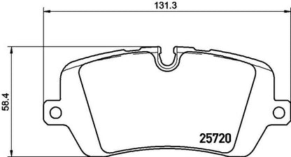 brembo BLACK PAD LAND ROVER レンジローバー(IV) LG5SA/LGL5SC 2013/10〜 リア左右セット P44 021
