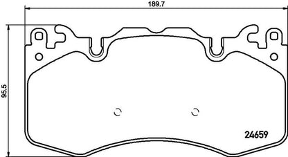 brembo BLACK PAD LAND ROVER レンジローバー(IV) LGL3SC 2013/10〜 フロント左右セット P44 023