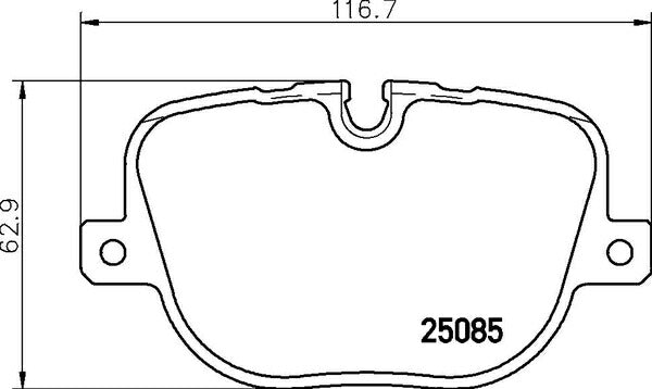 brembo BLACK PAD LAND ROVER レンジローバー ヴォーグ LM5S 2009/06〜2013/02 リア左右セット P44 025