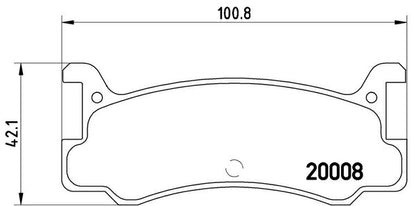 brembo BLACK PAD ダイハツ ミラTR-XX L502S 1994/08〜1998/10 リア左右セット P49 005