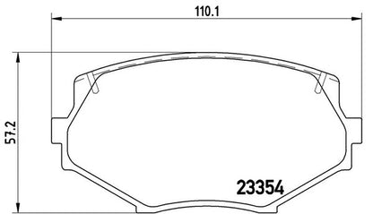 brembo BLACK PAD マツダ ロードスター/ユーノスロードスター NB8C 1998/01〜2000/06 フロント左右セット P49 020