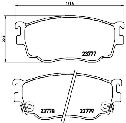 brembo BLACK PAD マツダ カペラワゴン/カペラカーゴ GWFW 1997/10〜1999/08 フロント左右セット P49 026