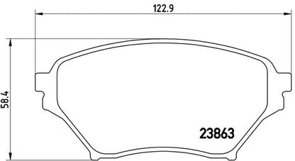 brembo BLACK PAD マツダ ロードスター/ユーノスロードスター NB6C 2000/06〜2005/06 フロント左右セット P49 029