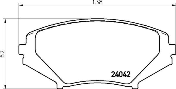 brembo BLACK PAD マツダ RX-8 SE3P 2003/04〜 フロント左右セット P49 034