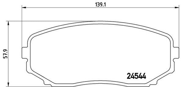 brembo BLACK PAD マツダ CX-7 ER3P 2006/12〜 フロント左右セット P49 040