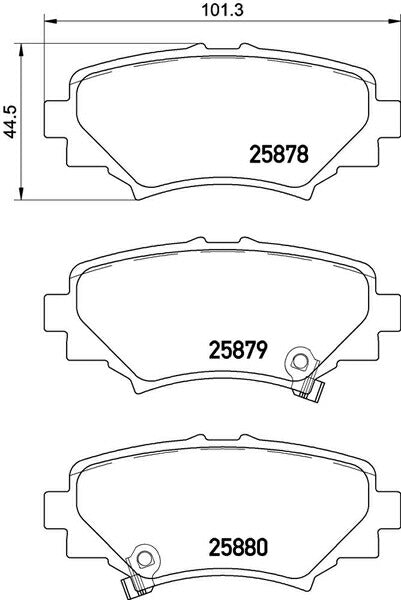 brembo BLACK PAD マツダ アクセラ/アクセラスポーツ BMLFS 2016/07〜 リア左右セット P49 049