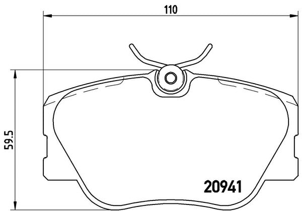 brembo BLACK PAD MERCEDES BENZ Eクラス W124(ワゴン) 124090 1986〜1989/09 フロント左右セット P50 008