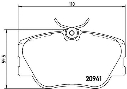 brembo BLACK PAD MERCEDES BENZ Eクラス W124(ワゴン) 124083 1985〜1993/06 フロント左右セット P50 008