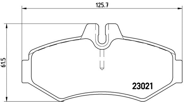brembo BLACK PAD MERCEDES BENZ Gクラス G463/W463 463233 1995/01〜 リア左右セット P50 020