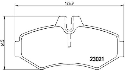brembo BLACK PAD MERCEDES BENZ Gクラス G463/W463 463236 2009/03〜 リア左右セット P50 020