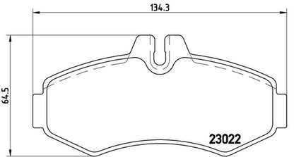 brembo BLACK PAD MERCEDES BENZ Vクラス W638 638230/638234/638244/638280/638294 1998〜2003/10 フロント左右セット P50 031