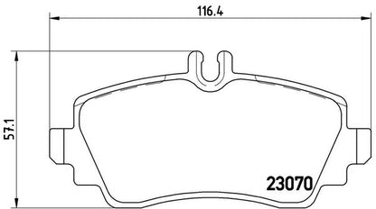 brembo BLACK PAD MERCEDES BENZ Aクラス W168 168133 2001/10〜2005/02 フロント左右セット P50 035
