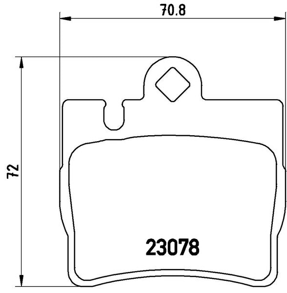 brembo BLACK PAD MERCEDES BENZ CL W215 215373 2001/09〜2002/10 リア左右セット P50 042