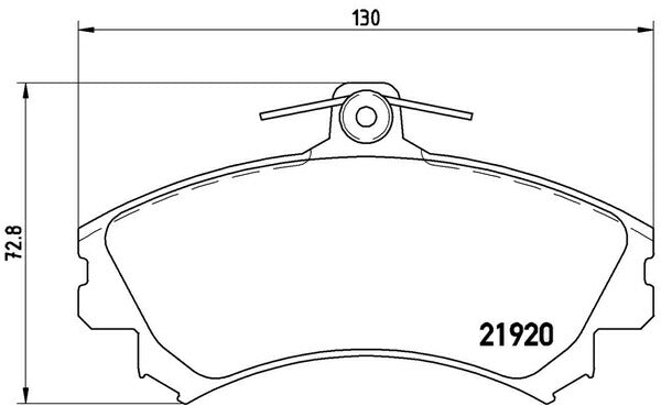 brembo BLACK PAD SMART ForFour 454031/454032 2004〜2007 フロント左右セット P50 055