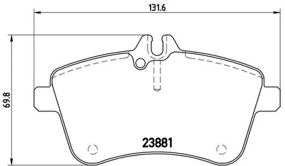 brembo BLACK PAD MERCEDES BENZ Bクラス W245 245233/245234 2006/01〜2012/04 フロント左右セット P50 057