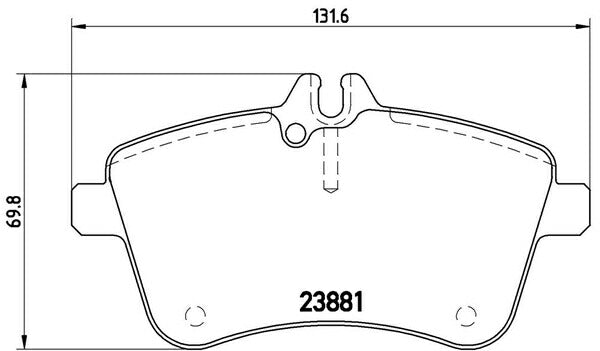 brembo BLACK PAD MERCEDES BENZ Aクラス W169 169034 2005/11〜2012/12 フロント左右セット P50 057