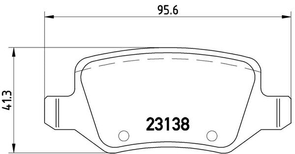 brembo BLACK PAD MERCEDES BENZ Aクラス W169 169032/169033 2005/02〜2012/12 リア左右セット P50 058