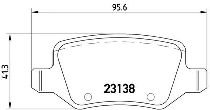 brembo BLACK PAD MERCEDES BENZ Aクラス W169 169032/169033 2005/02〜2012/12 リア左右セット P50 058