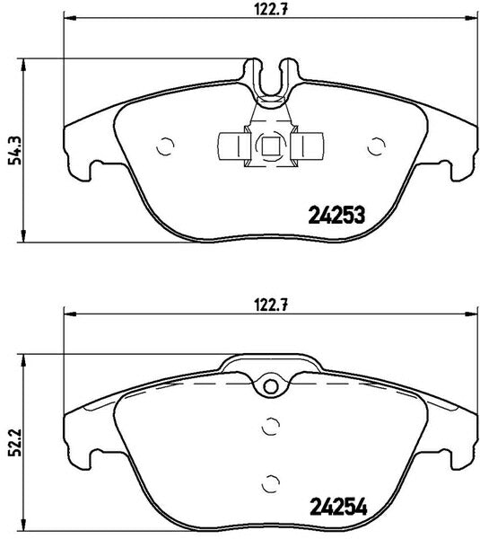 brembo XTRA PAD MERCEDES BENZ Cクラス W204(ワゴン) 204247 2009/08〜2014/10 リア左右セット P50 068X