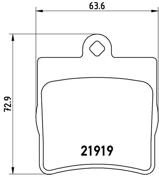 brembo BLACK PAD MERCEDES BENZ Cクラス W203(セダン) 203042 2002/10〜2007/06 リア左右セット P50 072