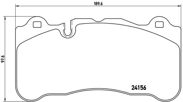 brembo BLACK PAD MERCEDES BENZ R199 199376 フロント左右セット P50 078