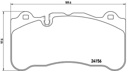 brembo BLACK PAD MERCEDES BENZ R199 199376 フロント左右セット P50 078