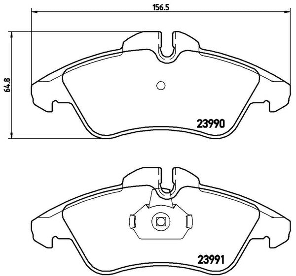 brembo BLACK PAD MERCEDES BENZ Vクラス W638 638230/638234/638244/638280/638294 1998〜2003/10 フロント左右セット P50 080