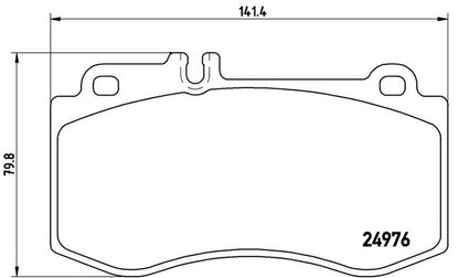 brembo BLACK PAD MERCEDES BENZ Eクラス W212(セダン) 212095C 2013/05〜 フロント左右セット P50 087