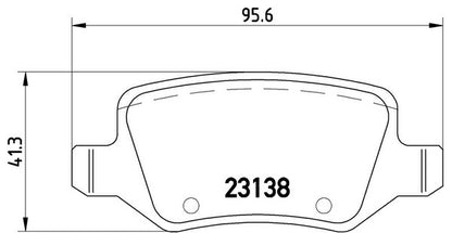 brembo BLACK PAD MERCEDES BENZ Aクラス W169 169034 2005/11〜2012/12 リア左右セット P50 090