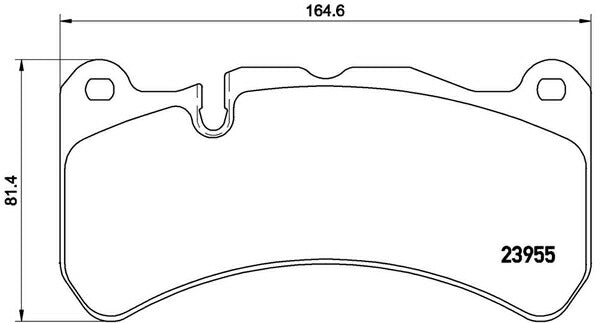 brembo BLACK PAD MERCEDES BENZ SLK R171 171473 2004/09〜2008/05 フロント左右セット P50 092