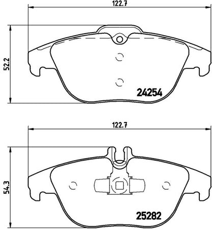 brembo BLACK PAD MERCEDES BENZ GLKクラス X204 204988 2012/07〜 リア左右セット P50 104