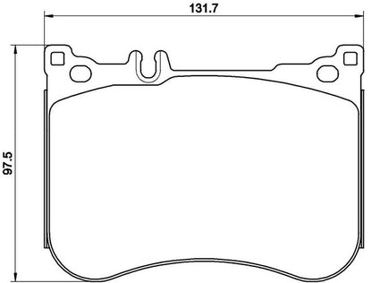 brembo BLACK PAD MERCEDES BENZ Sクラス W222 222183/222186 2017/08〜 フロント左右セット P50 114