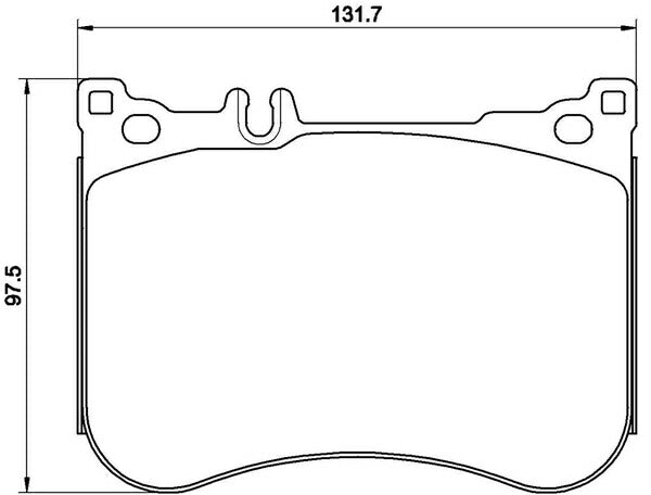 brembo BLACK PAD MERCEDES BENZ Sクラス W222 222057 2013/10〜 フロント左右セット P50 114