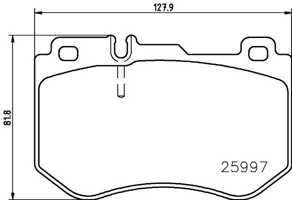 brembo BLACK PAD MERCEDES BENZ Cクラス W205(セダン) 205004 2015/09〜 フロント左右セット P50 123