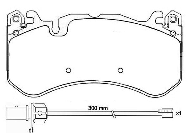 brembo BLACK PAD AUDI RS6 4GCRDS 2013〜 フロント左右セット P50 127