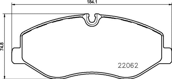 brembo BLACK PAD MERCEDES BENZ W447 447813 2018/10〜 フロント左右セット P50 129
