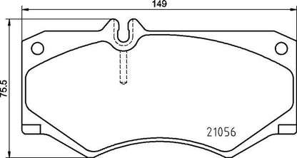 brembo BLACK PAD MERCEDES BENZ Gクラス G460/W460 460238/460239 1987〜1991/05 フロント左右セット P50 134