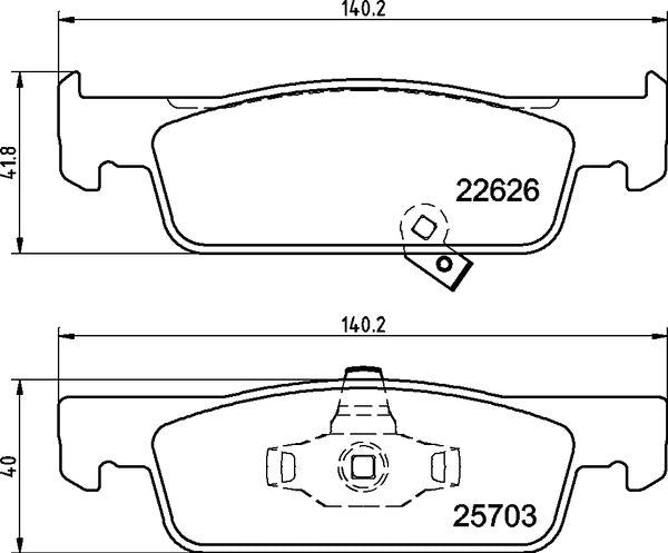 brembo BLACK PAD SMART カブリオ/ForTwo カブリオ 453444/453462 2016/08〜 フロント左右セット P50 137