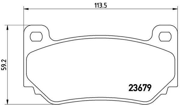 brembo BLACK PAD MG TF RD18K 2003/07〜 フロント左右セット P52 018