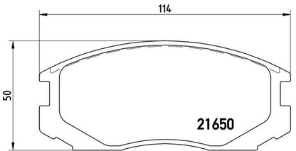 brembo BLACK PAD ミツビシ ミラージュアスティ CA3A 1991/10〜1995/10 フロント左右セット P54 015