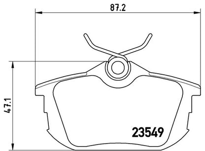 brembo BLACK PAD SMART ForFour 454034 2004〜2007 リア左右セット P54 023