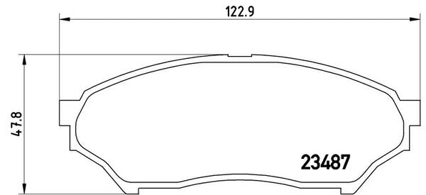brembo BLACK PAD ニッサン キックス H59A 2008/10〜 フロント左右セット P54 028