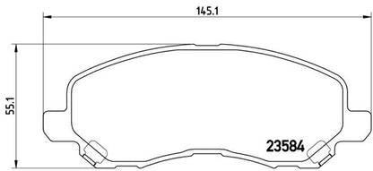 brembo BLACK PAD JEEP コンパス MK49/MK4924 2012/03〜 フロント左右セット P54 030