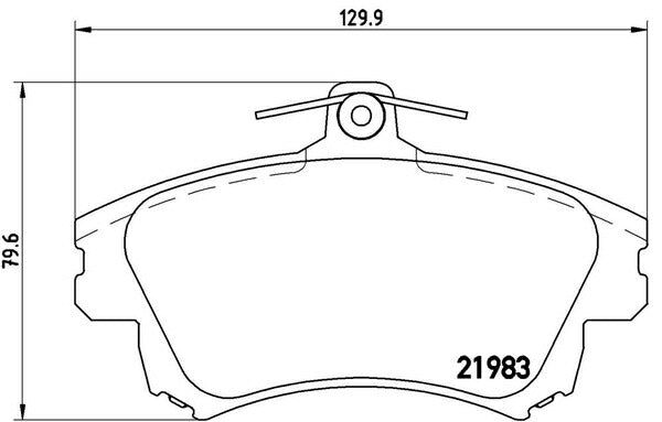 brembo BLACK PAD ミツビシ コルトラリーアートバージョンR Z27AG 2006/05〜2012/10 フロント左右セット P54 036